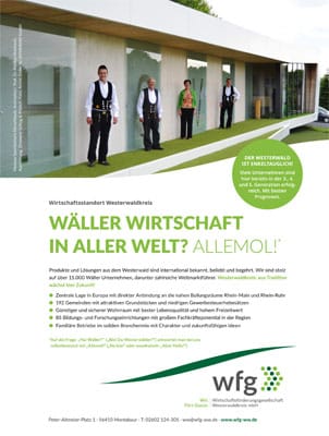 Standortmarketing Anzeige Westerwald - Schlag&Proebstl