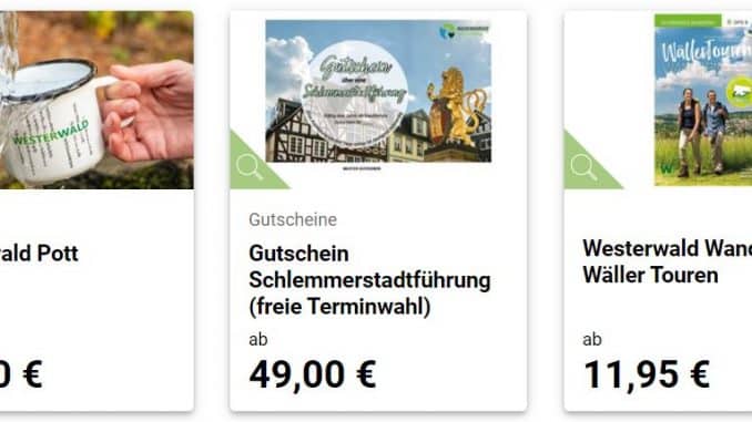 Tourist-Information Hachenburger Westerwald startet mit neuem Online-Shop