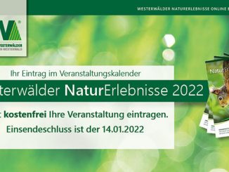 Westerwälder NaturErlebnisse 2022 - Jetzt Veranstaltung kostenfrei eintragen