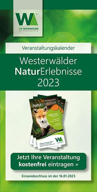 Westerwälder Naturerlebnisse 2023- Jetzt kostenfrei Veranstaltung eintragen